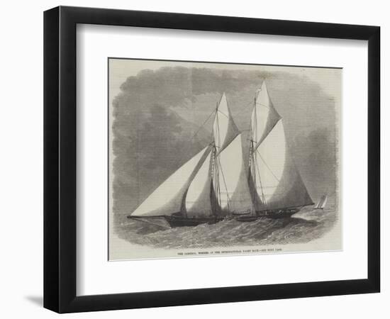 The Cambria, Winner of the International Yacht Race-Edwin Weedon-Framed Giclee Print