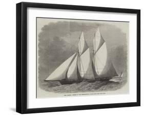 The Cambria, Winner of the International Yacht Race-Edwin Weedon-Framed Giclee Print