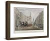 The Cambridge Coach Leaving the Nelson Inn, Belle Sauvage Yard, Ludgate Hill, London, 1818-Charles Joseph Hullmandel-Framed Giclee Print