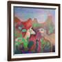 The Camel and the Llama-Iria Fernandez Alvarez-Framed Art Print