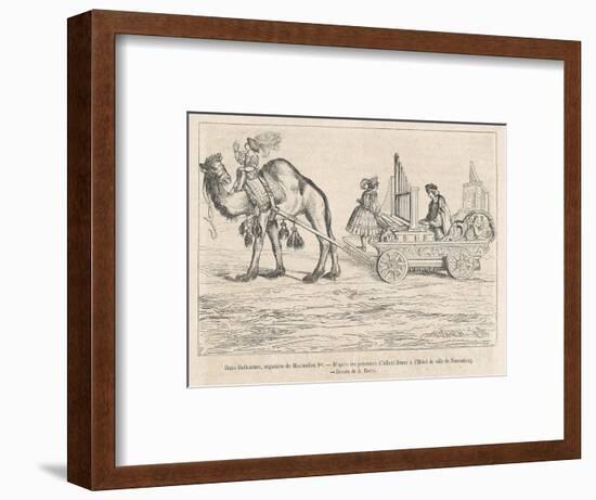 The Camel-Drawn Travelling Organ of Hans Hoffhaimer Organist to the Emperor Maximilian 1st-null-Framed Art Print