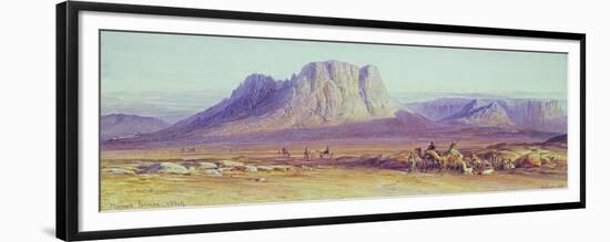 The Camel Train, Condessi, Mount Sinai, 1848-Edward Lear-Framed Giclee Print