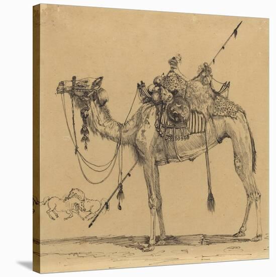 The Camel-Rodolphe Bresdin-Stretched Canvas