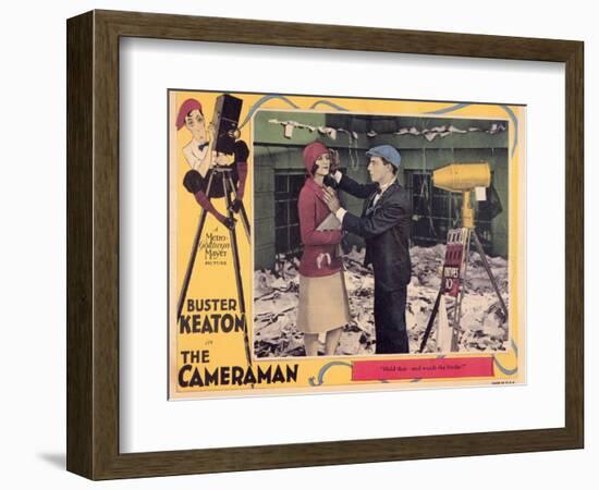 The Cameraman, 1928-null-Framed Art Print