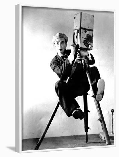 The Cameraman, Buster Keaton, 1928, Newsreel Camera-null-Framed Photo