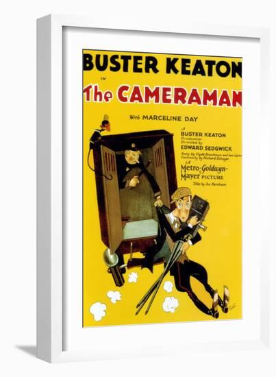 The Cameraman, Buster Keaton, 1928-null-Framed Art Print