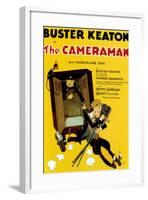 The Cameraman, Buster Keaton, 1928-null-Framed Art Print