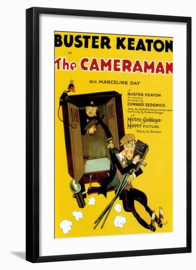 The Cameraman, Buster Keaton, 1928-null-Framed Art Print