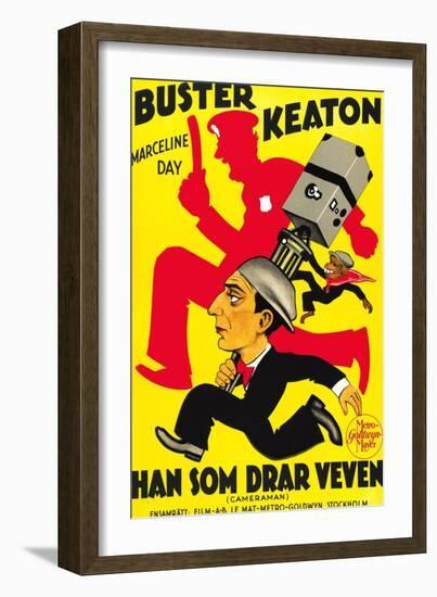 The Cameraman, Buster Keaton, 1928-null-Framed Art Print