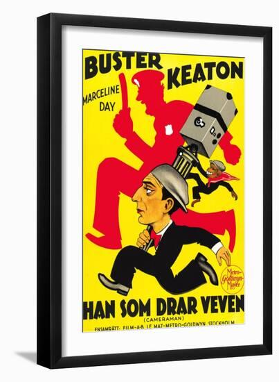The Cameraman, Buster Keaton, 1928-null-Framed Art Print