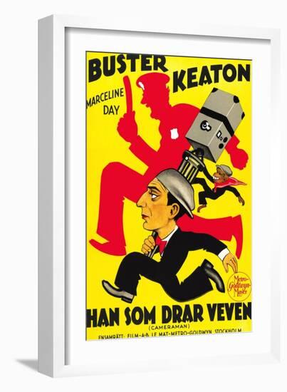 The Cameraman, Buster Keaton, 1928-null-Framed Art Print