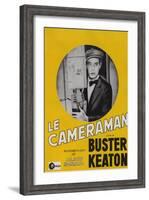 The Cameraman, French Movie Poster, 1928-null-Framed Art Print