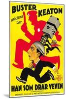 The Cameraman, Spanish Movie Poster, 1928-null-Mounted Art Print