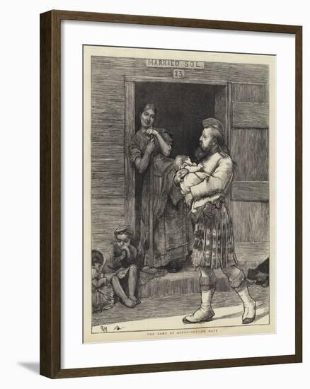 The Camp at Aldershot, on Duty-Robert Walker Macbeth-Framed Giclee Print