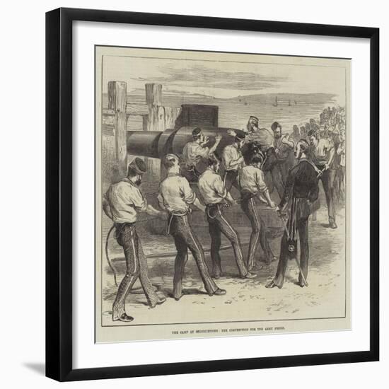 The Camp at Shoeburyness, the Competition for the Army Prizes-null-Framed Giclee Print