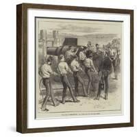 The Camp at Shoeburyness, the Competition for the Army Prizes-null-Framed Giclee Print