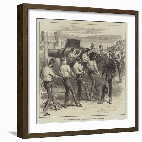 The Camp at Shoeburyness, the Competition for the Army Prizes-null-Framed Giclee Print