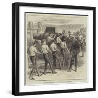 The Camp at Shoeburyness, the Competition for the Army Prizes-null-Framed Giclee Print