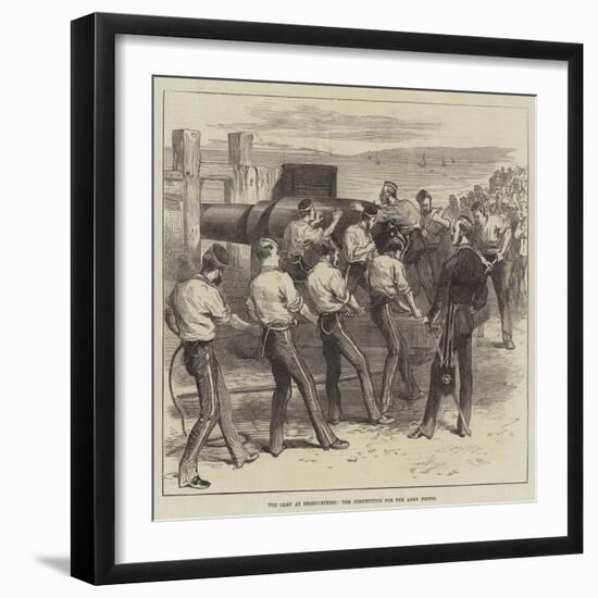 The Camp at Shoeburyness, the Competition for the Army Prizes-null-Framed Giclee Print