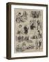 The Camp at Wimbledon, Leaves from Our Artist's Sketch-Book-null-Framed Giclee Print