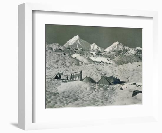 'The Camp below Jongsong La', c1903-Unknown-Framed Photographic Print