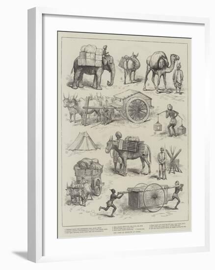 The Camp of Exercise at Delhi-null-Framed Giclee Print