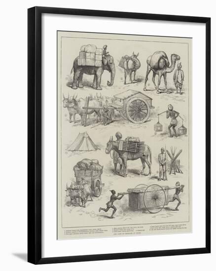 The Camp of Exercise at Delhi-null-Framed Giclee Print