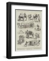 The Camp of Exercise at Delhi-null-Framed Premium Giclee Print