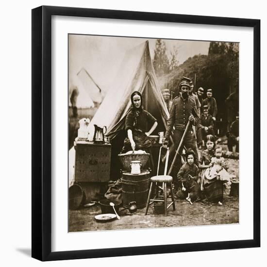 The Camp of the 31st Pennsylvania Infantry Near Fort Slocum, 1862-Mathew Brady-Framed Giclee Print