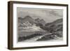 The Campaign on the Punjaub Frontier, the Camp in Agrore, the Soosal Pass in the Distance-null-Framed Giclee Print