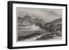The Campaign on the Punjaub Frontier, the Camp in Agrore, the Soosal Pass in the Distance-null-Framed Giclee Print