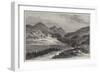 The Campaign on the Punjaub Frontier, the Camp in Agrore, the Soosal Pass in the Distance-null-Framed Giclee Print