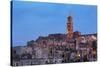 The Campanile and Cathedral at Night in the Sassi Area of Matera, Basilicata, Italy, Europe-Martin-Stretched Canvas