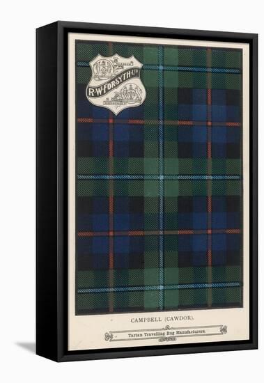 The Campbell (Cawdor) Tartan (Green, Blue and Red)-null-Framed Stretched Canvas