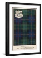 The Campbell (Cawdor) Tartan (Green, Blue and Red)-null-Framed Art Print