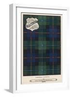 The Campbell (Cawdor) Tartan (Green, Blue and Red)-null-Framed Art Print