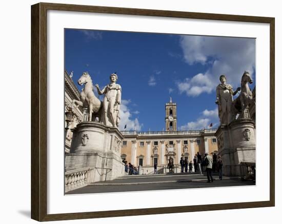 The Campidoglio, the Buildings House the City Hall and Capitoline Museums, Rome, Lazio, Italy-Carlo Morucchio-Framed Photographic Print