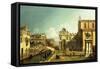 The Campo Santi Giovanni E Paolo, Venice, 1738-9-null-Framed Stretched Canvas