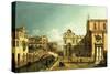 The Campo Santi Giovanni E Paolo, Venice, 1738-9-null-Stretched Canvas