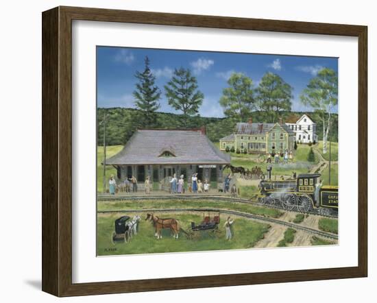 The Canaan Station-Bob Fair-Framed Giclee Print