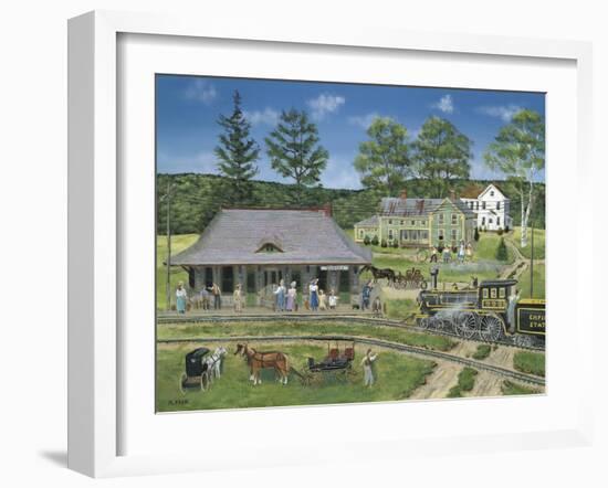 The Canaan Station-Bob Fair-Framed Giclee Print