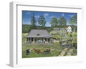 The Canaan Station-Bob Fair-Framed Giclee Print