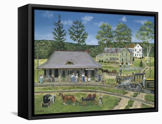 The Canaan Station-Bob Fair-Framed Stretched Canvas