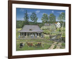 The Canaan Station-Bob Fair-Framed Giclee Print