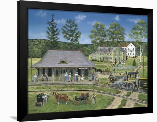 The Canaan Station-Bob Fair-Framed Giclee Print