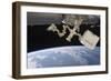 The Canadian-Built Dextre Backdropped by Earth's Horizon-null-Framed Photographic Print