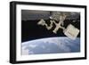 The Canadian-Built Dextre Backdropped by Earth's Horizon-null-Framed Photographic Print