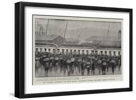 The Canadian Contingent for South Africa, the British Columbia Detachment Leaving Vancouver-null-Framed Giclee Print