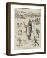 The Canadian Game of La Crosse, Played at Hurlingham-null-Framed Giclee Print