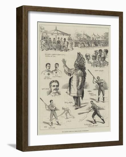 The Canadian Game of La Crosse, Played at Hurlingham-null-Framed Giclee Print